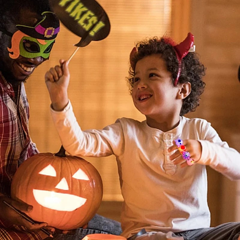 Set van 50 Halloween LED Ringen