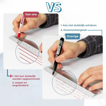 Diepgat markeerstift met lange punt