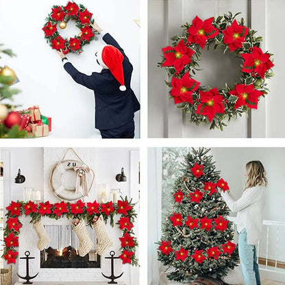 LED kerstbloemenslinger voor kerstdecoratie