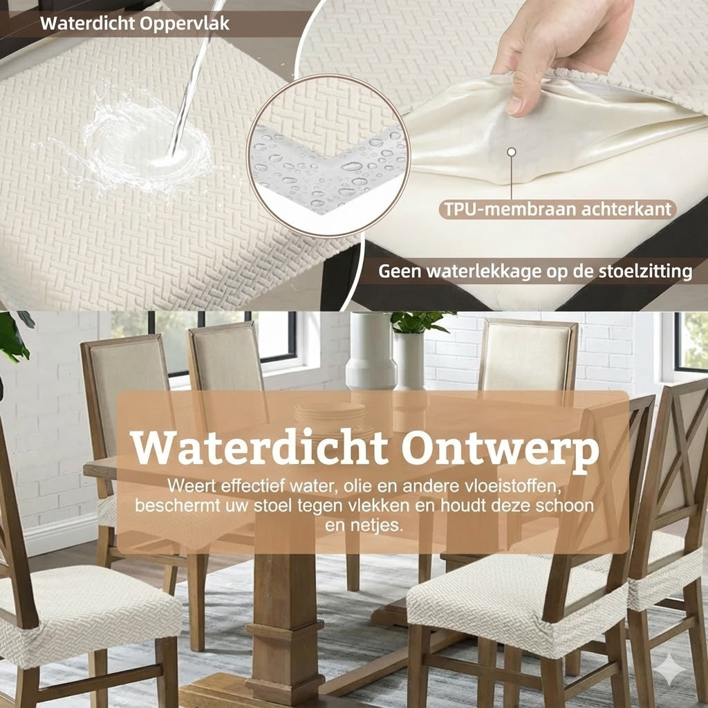 Waterdichte Jacquard Stoelhoes: Stijlvol & Vlekvrij